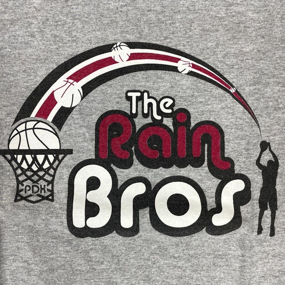 Portland Trail Blazers Shirt Mens Large Gray Damian Basketball - Picture 2 of 10